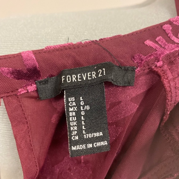 forever 21 Dark red women dress, large size - Picture 5 of 9